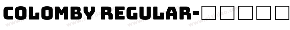 Colomby Regular字体转换